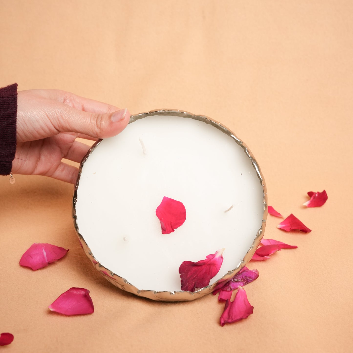 Chandi Urli Candle – Silver Urli Candle for Festive Décor | Artecasa