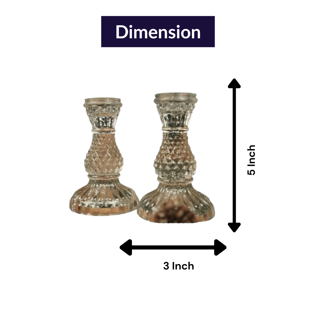 Midnight Flame Candle Set – Black Taper Candle with Stand | Artecasa