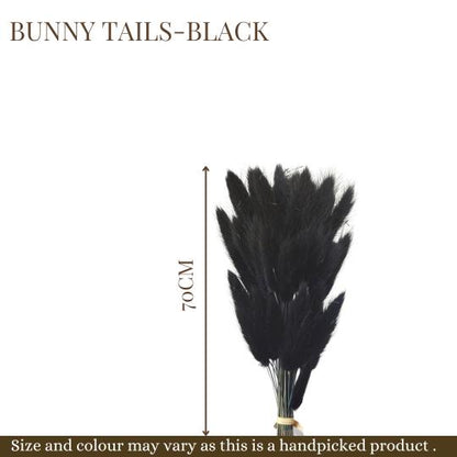 Black Bunny Tails