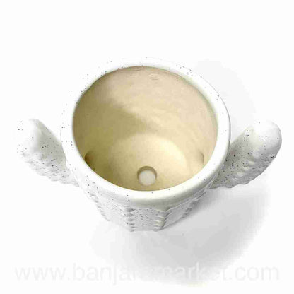 Banjara Market | White Cactus Pot