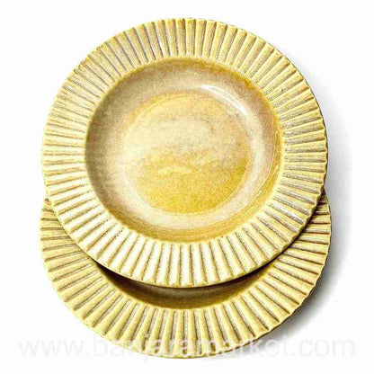 Banjara Market | Faded Mustard Pasta Plates (Set of 2)