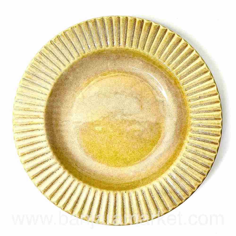 Banjara Market | Faded Mustard Pasta Plates (Set of 2)