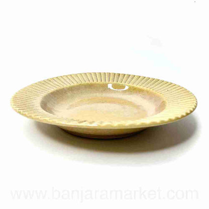 Banjara Market | Faded Mustard Pasta Plates (Set of 2)