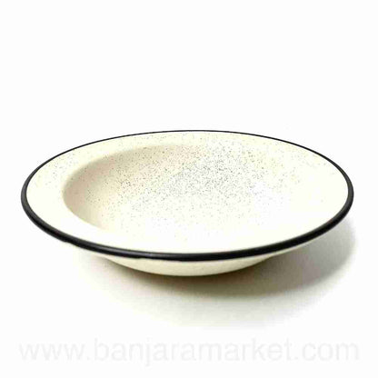 Banjara Market | Small Beige Pasta Plates (Set of 2)