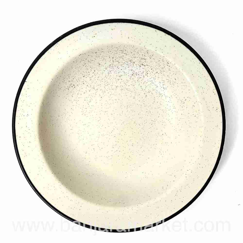 Banjara Market | Small Beige Pasta Plates (Set of 2)