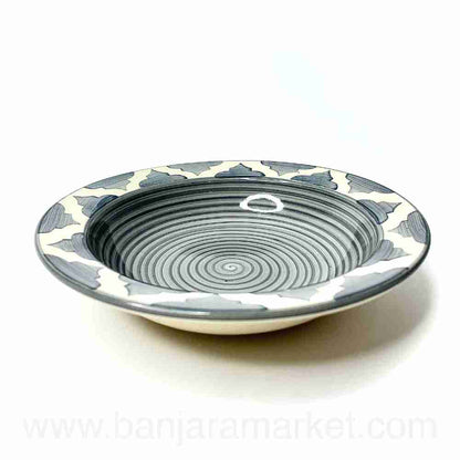 Banjara Market | Grey Moroccan Pasta Plates (Set of 2)