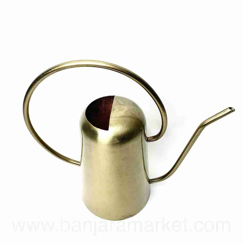 Banjara Market | Tall Rustic-Gold Watering Can