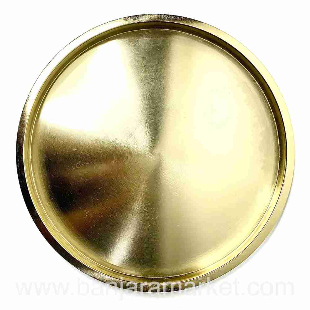 Banjara Market | Metallic Golden Plate (BIG)