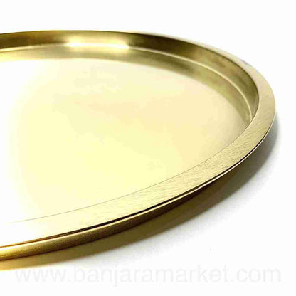 Banjara Market | Metallic Golden Plate (BIG)