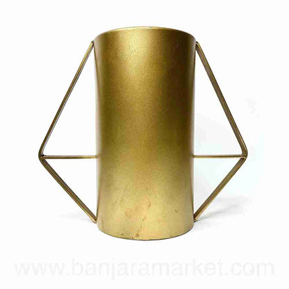 Banjara Market | Golden Metallic Vase