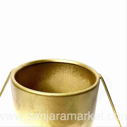 Banjara Market | Golden Metallic Vase