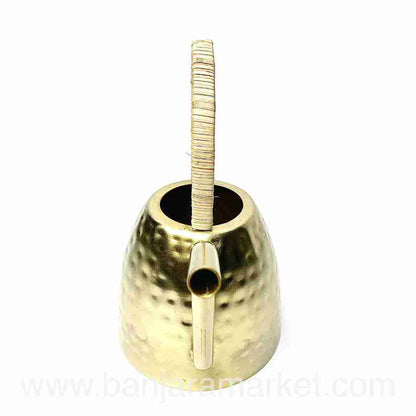 Banjara Market | Golden Flat Base Watering Can