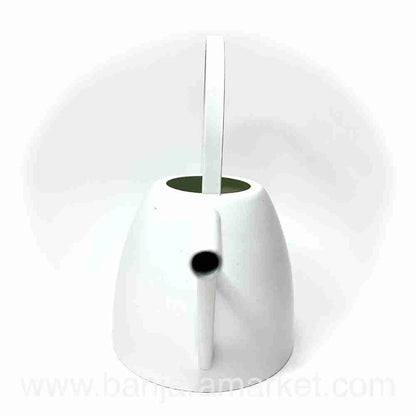 Banjara Market | White Flat Base Watering Can