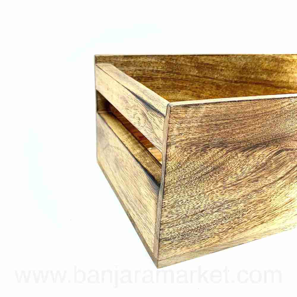 Banjara Market | Wooden Organizer with Handles