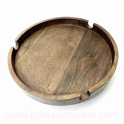 Banjara Market | Wooden Serving Platter (With Stand)