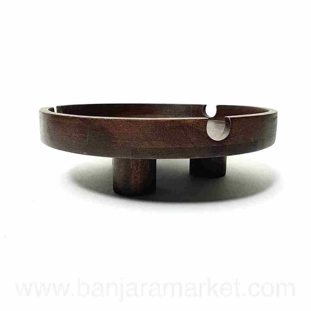 Banjara Market | Wooden Serving Platter (With Stand)