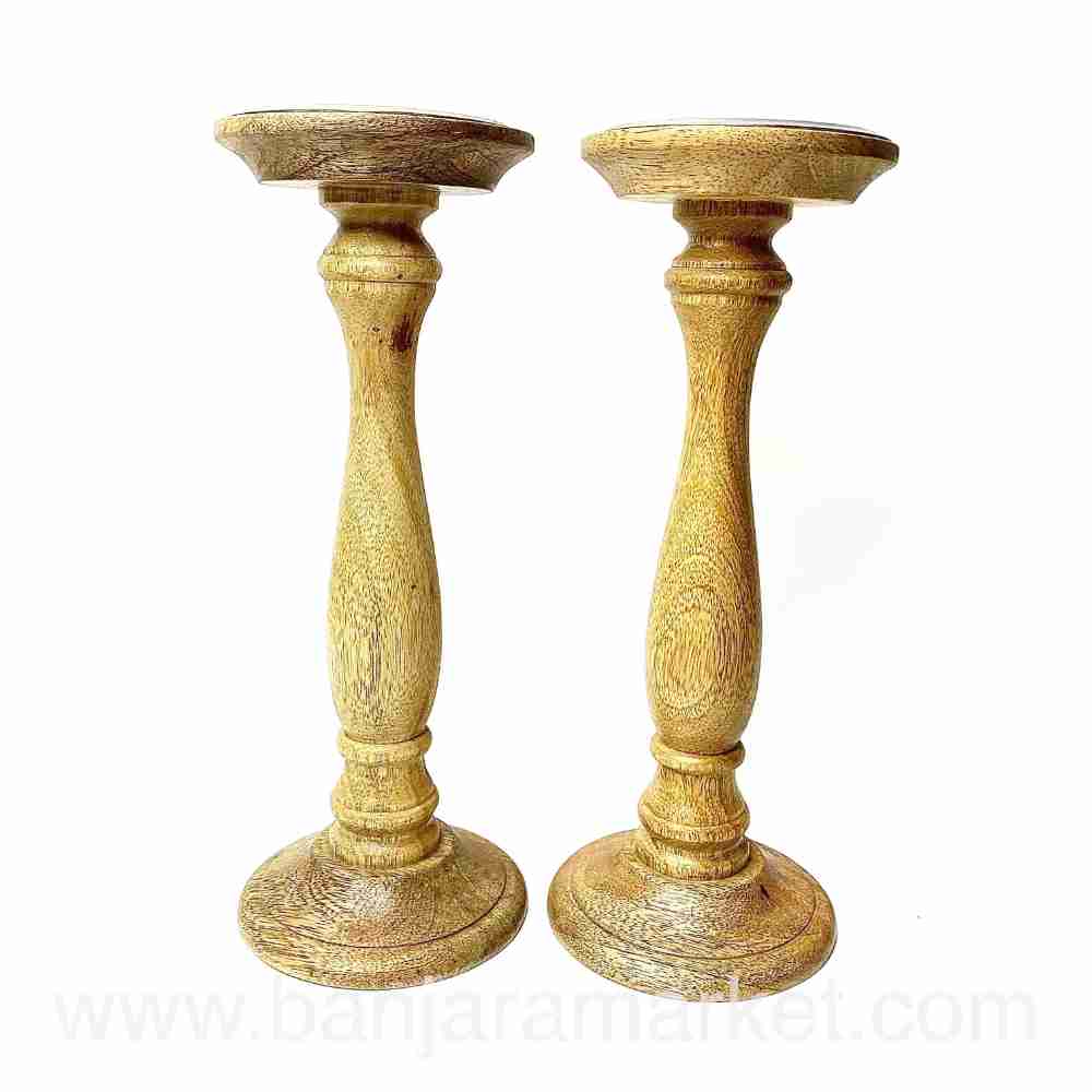 Banjara Market | Minimilistic Candle Stands (Set of 2)