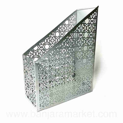 Banjara Market | Silver Metallic Organizers (Set of 3)