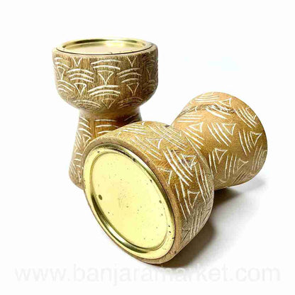 Banjara Market | Small Bohemian Candle Stands (Set of 2)