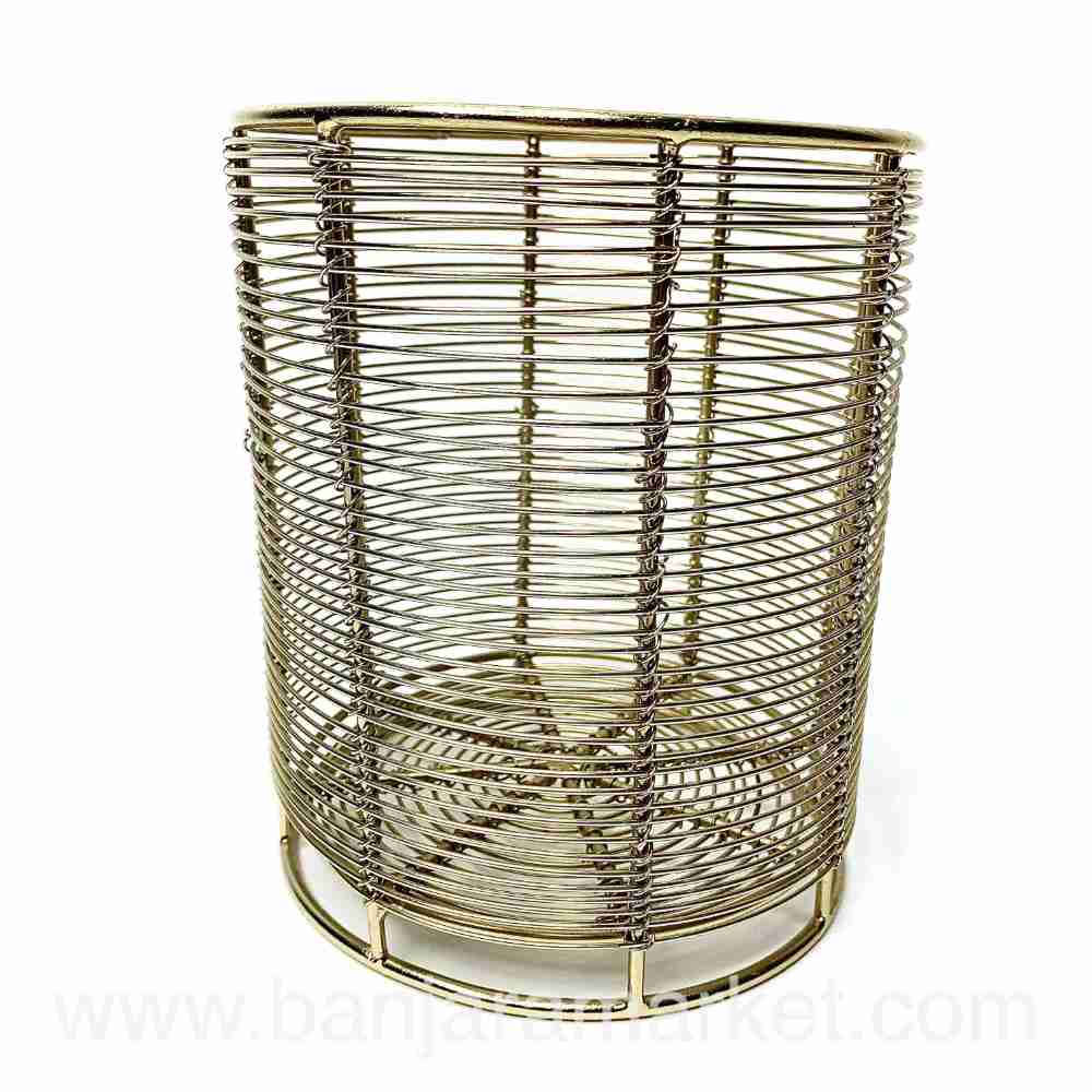 Banjara Market | Golden Metallic Wire Organizer