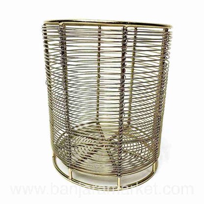 Banjara Market | Golden Metallic Wire Organizer