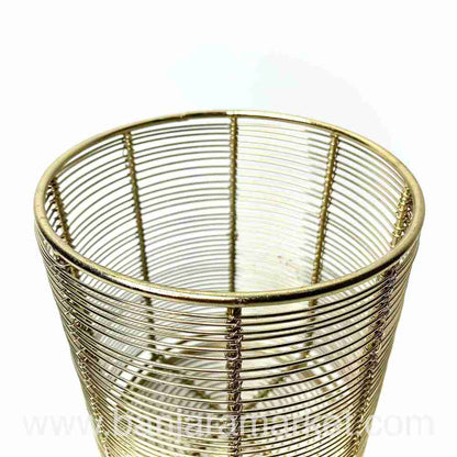 Banjara Market | Golden Metallic Wire Organizer