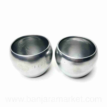 Banjara Market | Silver Candle Holders (Set of 2)