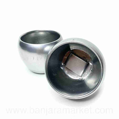 Banjara Market | Silver Candle Holders (Set of 2)