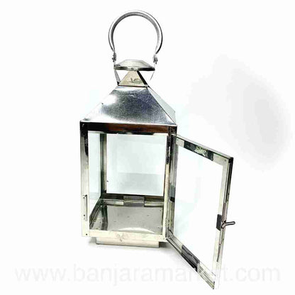 Banjara Market | Silver Glossy Lantern