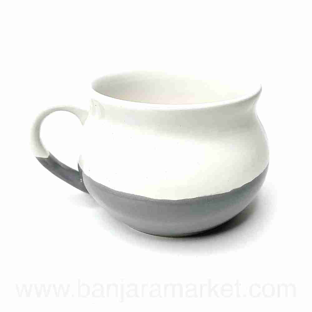 Banjara Market | Grey-White Soup Cups (Set of 2)