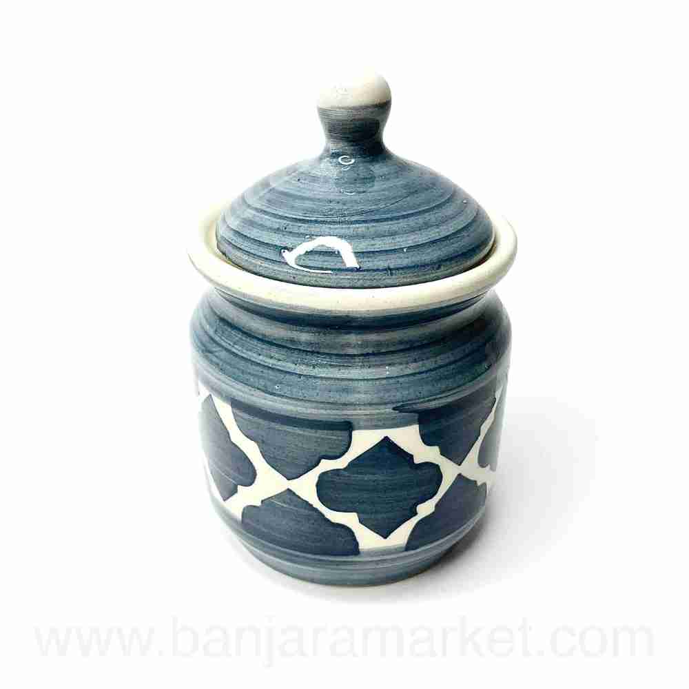 Banjara Market | Grey Moroccan Pickle Jars (Set of 3)