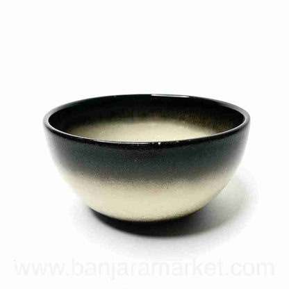 Banjara Market | Black Beige Noodle Bowls (Set of 2)