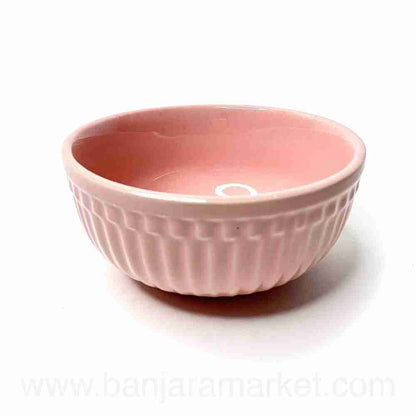 Banjara Market | Pink-Peach (Linear) Soup Bowls (Set of 2)