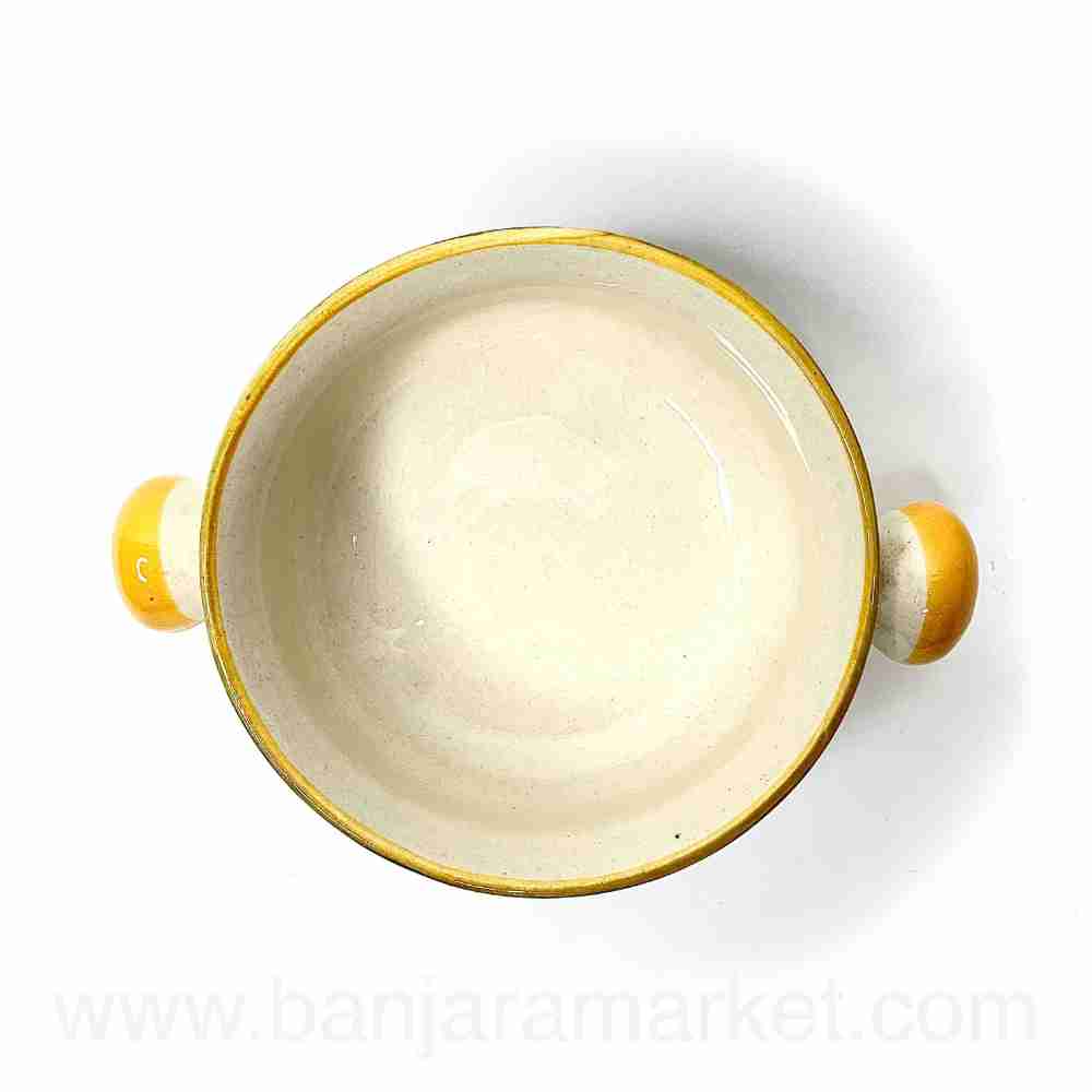 Banjara Market | Yellow-Blue Mughal Soup Bowls (Set of 2)