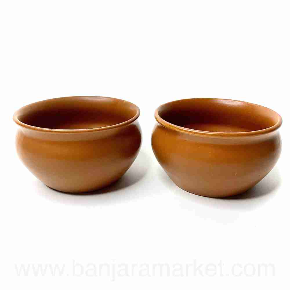 Banjara Market | Ceramic Brown Sweet Bowls