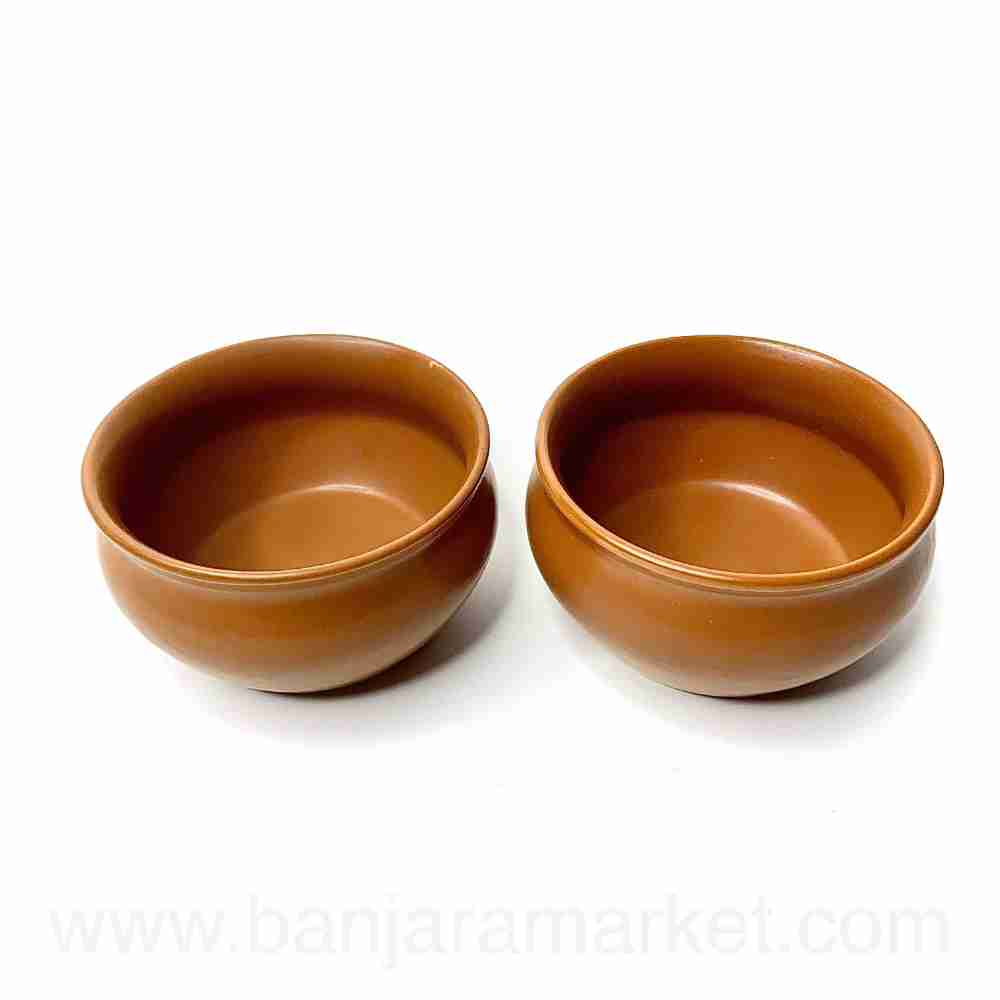 Banjara Market | Ceramic Brown Sweet Bowls