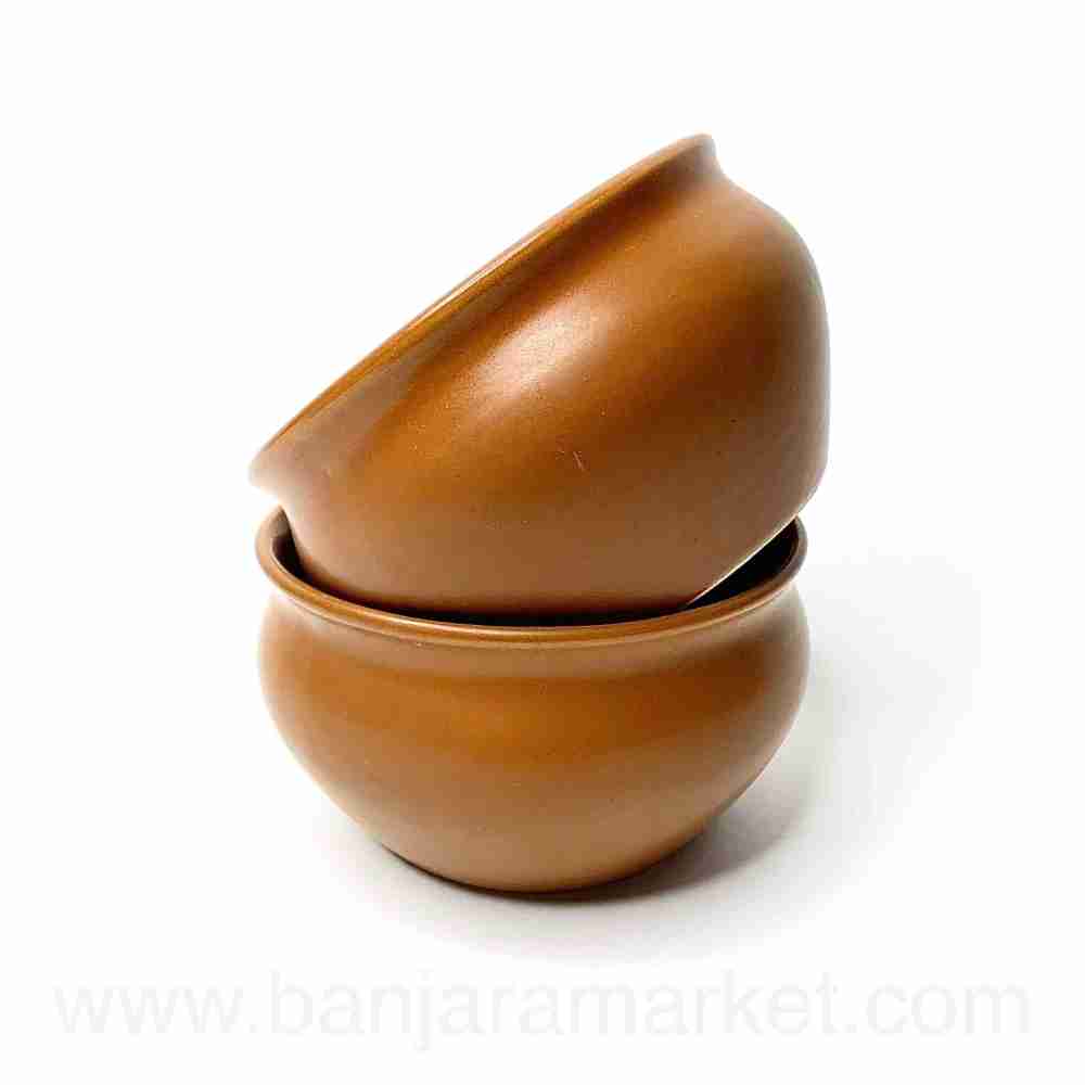 Banjara Market | Ceramic Brown Sweet Bowls