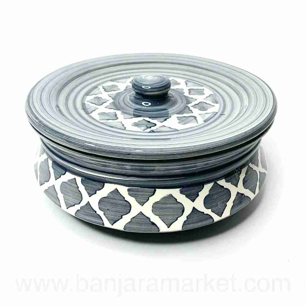 Banjara Market | Grey Moroccan Degchi (Set of 3)