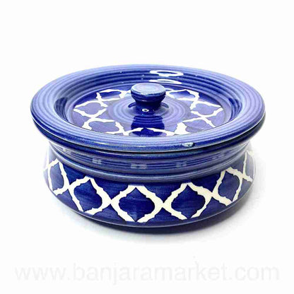 Banjara Market | Blue Moroccan Degchi (Set of 3)