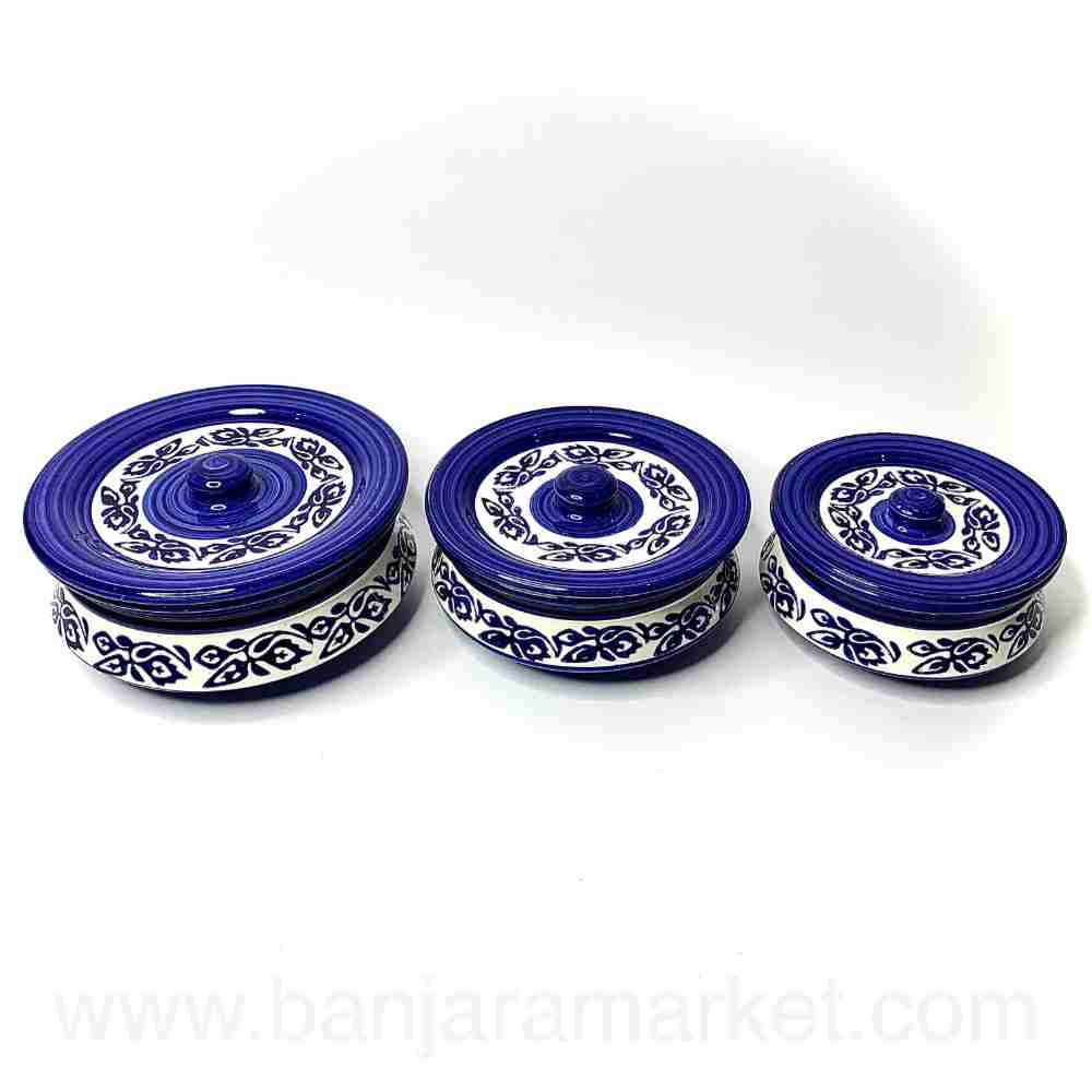 Banjara Market | Bail Print Degchi (Set of 3)