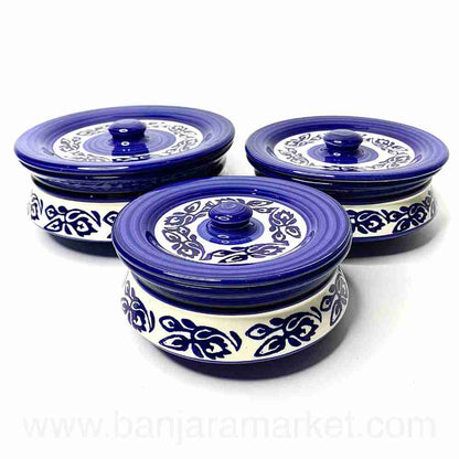 Banjara Market | Bail Print Degchi (Set of 3)