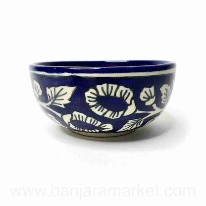 Banjara Market | Blue Mughal Print Dinner Set (Set of 6)