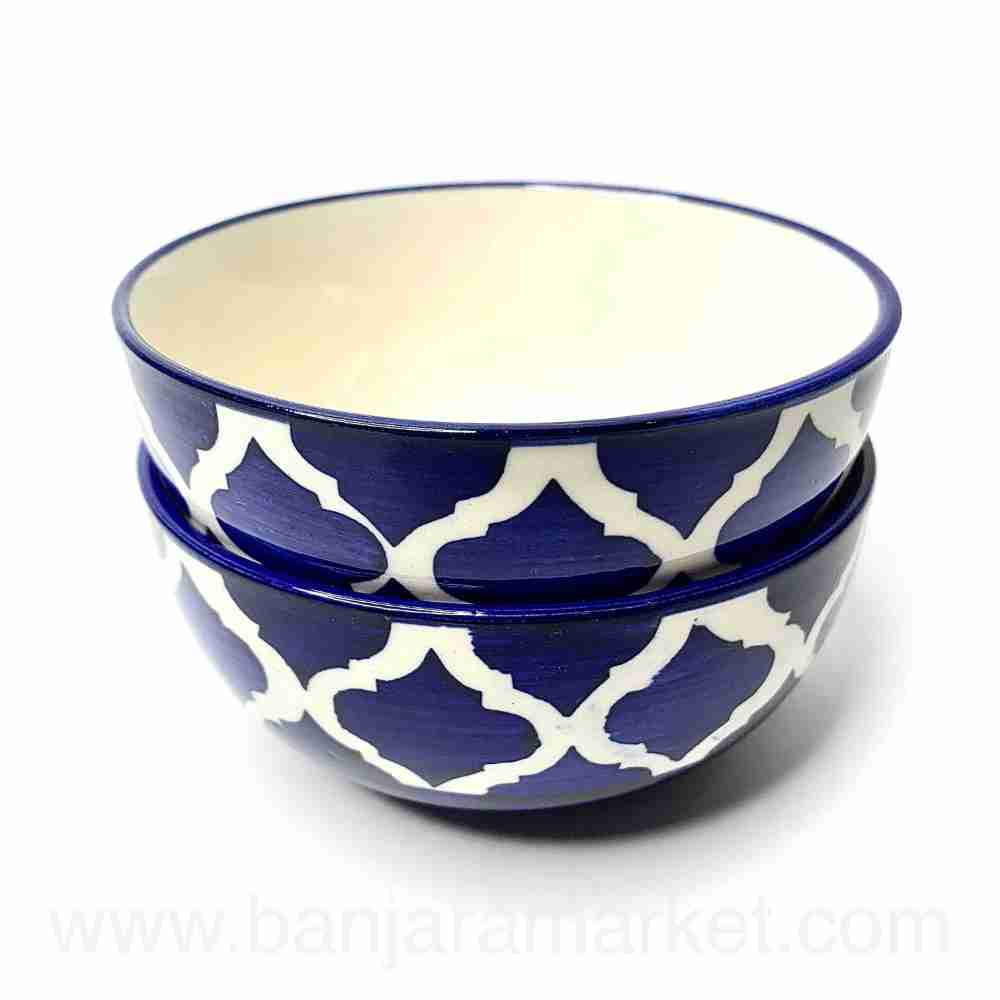 Banjara Market | Blue Moroccan Small Bowls (Set of 2)