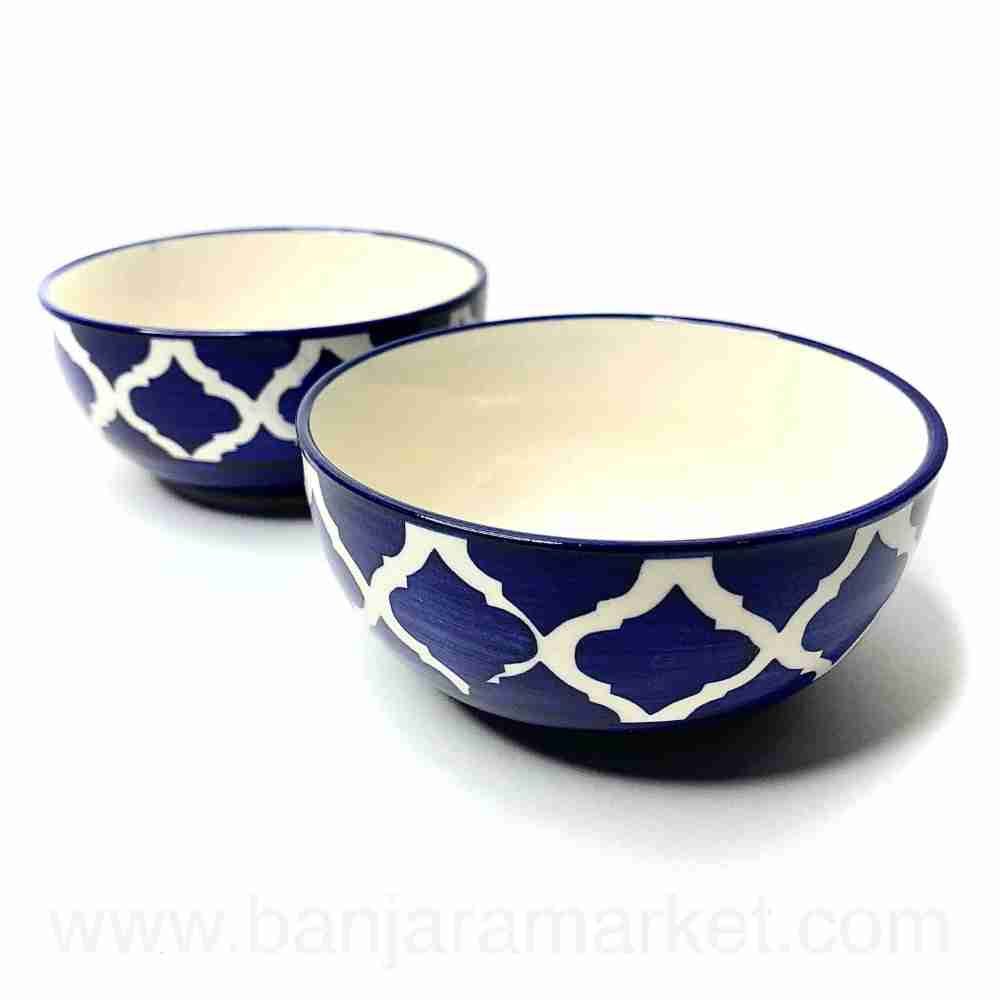 Banjara Market | Blue Moroccan Dinner Set (Set of 6)