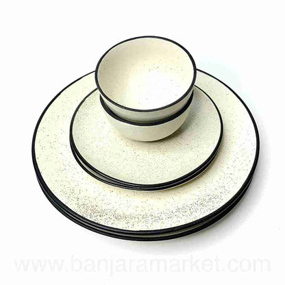 Banjara Market | Beige Dinner Set (Set of 6)