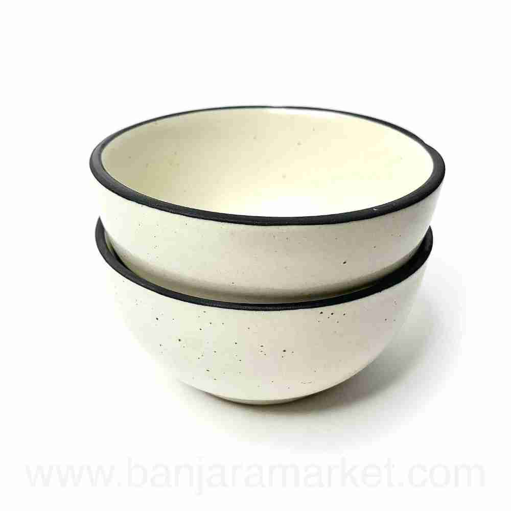 Banjara Market | Beige Small Bowls (Set of 2)