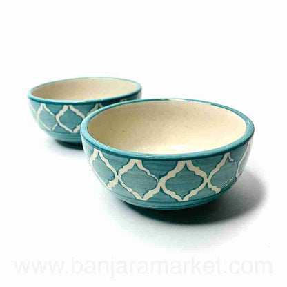 Banjara Market | Aqua Moroccan Dinner Set (Set of 12)