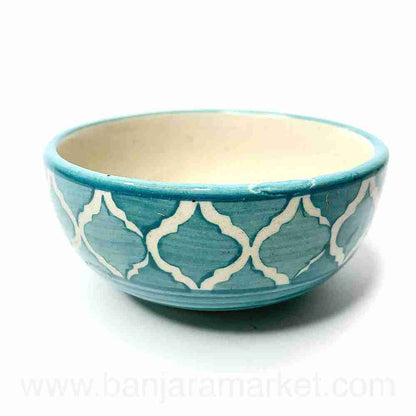 Banjara Market | Aqua Moroccan Small Bowls (Set of 2)