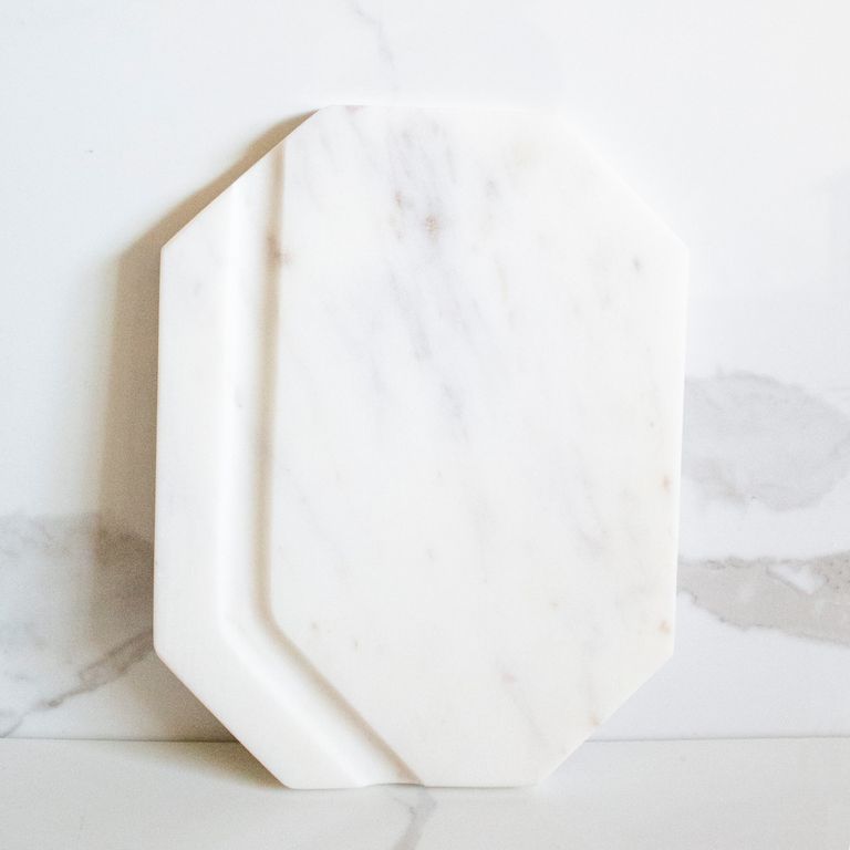 Marble Cheese Platter Mini White Furrow | Byora Homes | White | White Indian Marble