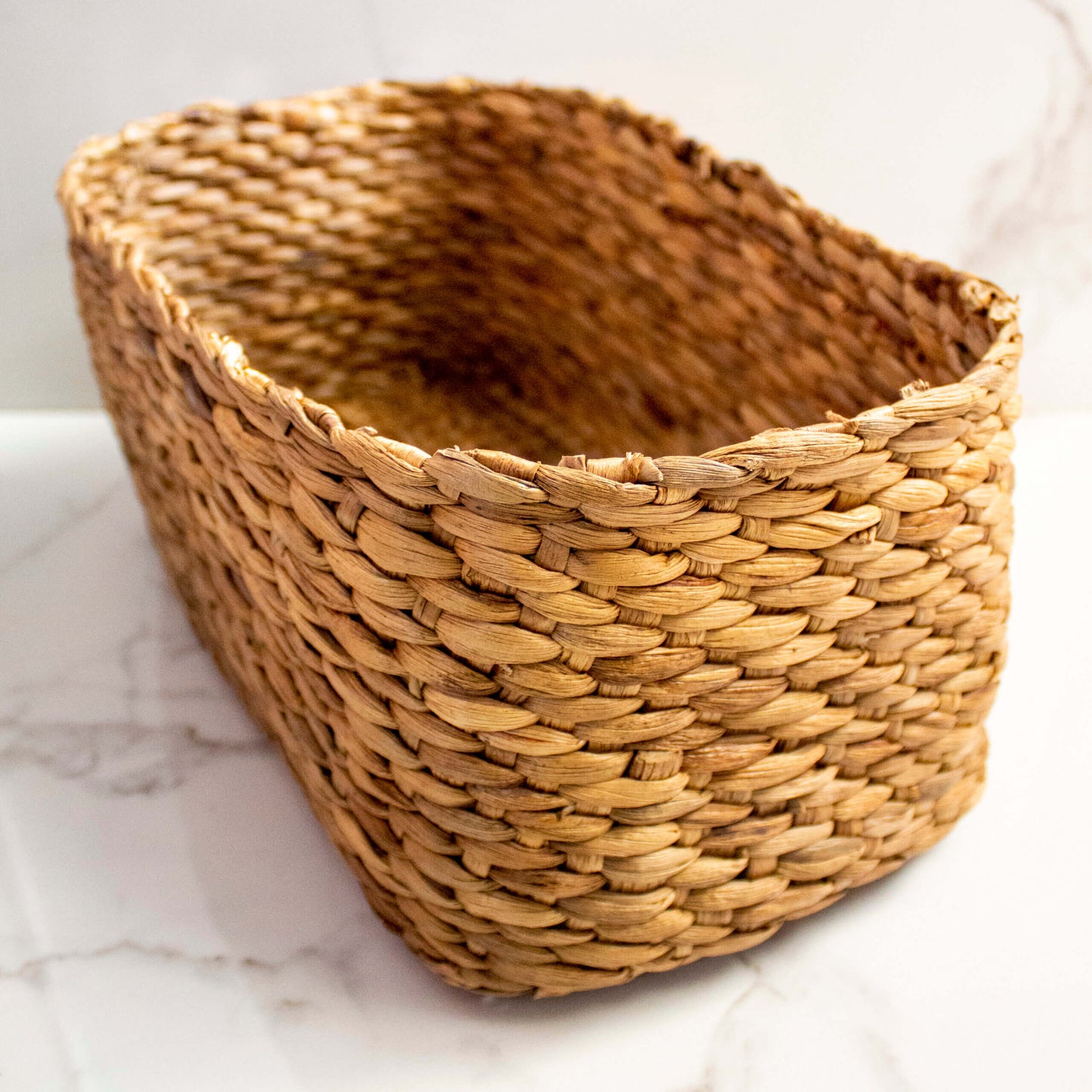 Elliptical Basket | Byora Homes | Brown | Water Hyacinth